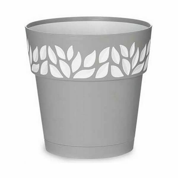 Självvattnande blomkruka Stefanplast Cloe Grå Plast 19 x 19 x 19 cm (12 antal)