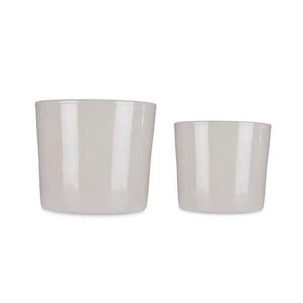 Krukset Ibergarden CILINDRO-22-27-G Grå Lera Ø 22 cm Ø 27 cm 22 x 22 x 19 cm 27 x 27 x 23 cm 2 Delar