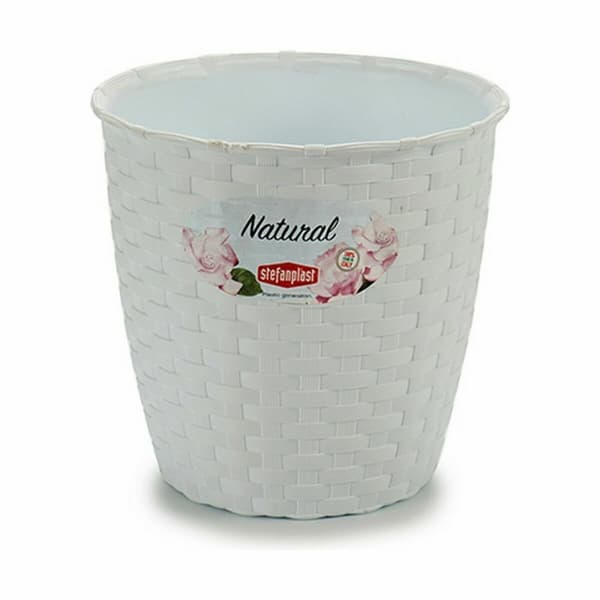 Kruka Stefanplast Vit Plast 14 x 13 x 14 cm (12 antal)