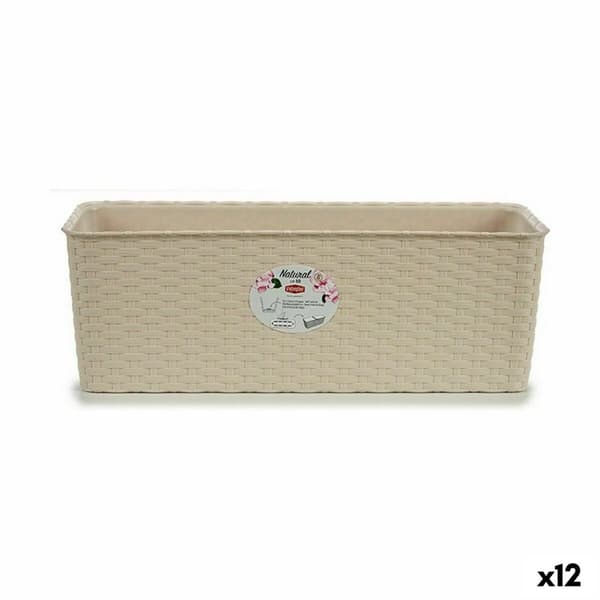 Blomlåda Stefanplast Beige Plast 17,5 x 16 x 48,5 cm (12 antal)