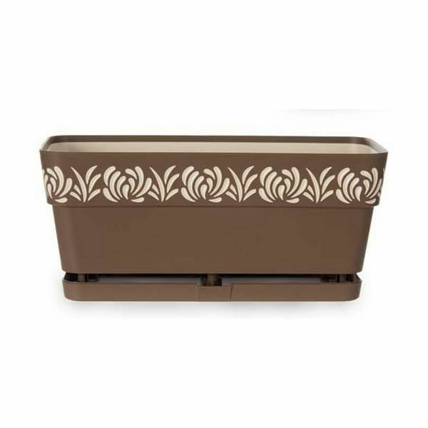 Blomlåda Stefanplast Gaia Brun Plast 13,3 x 12,3 x 29,3 cm (12 antal)