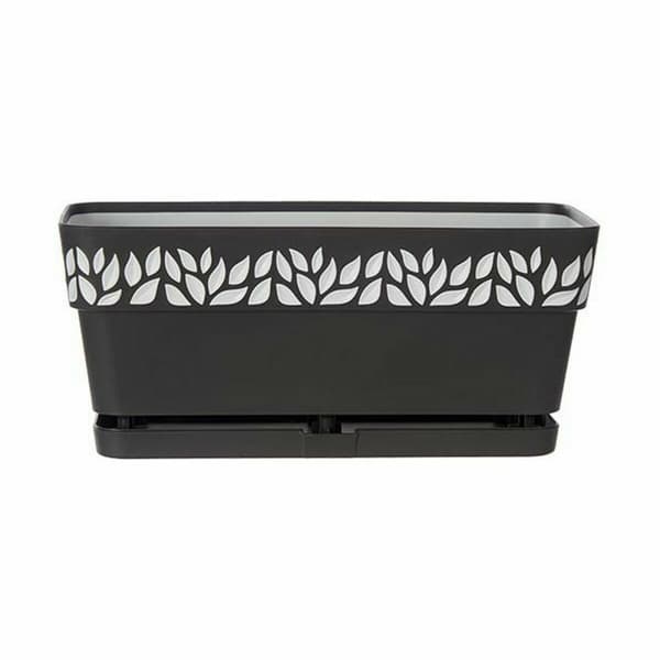 Blomlåda Stefanplast Cloe Antracitgrå Plast 13,3 x 12,3 x 29,3 cm (12 antal)