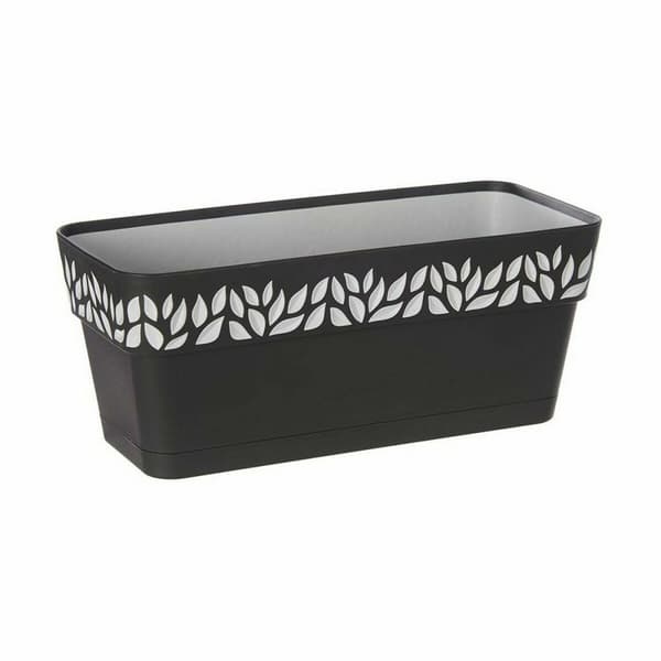Blomlåda Stefanplast Cloe Antracitgrå Plast 13,3 x 12,3 x 29,3 cm (12 antal)