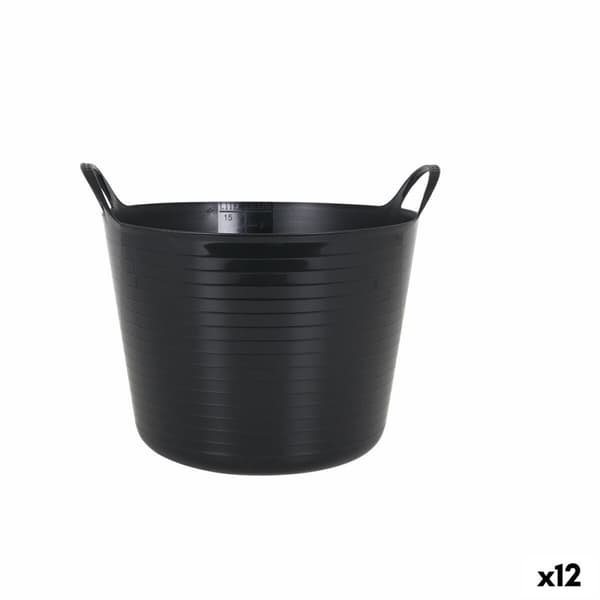 Flerfunktionell plastbehållare Dem Flexy 16 L Rund (12 antal)