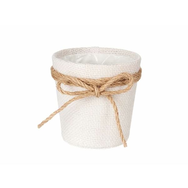 Kasvit Ibergarden 86455 Valkoinen Ruskea Kangas Lasso 11 x 10,5 x 11 cm (24 osaa)