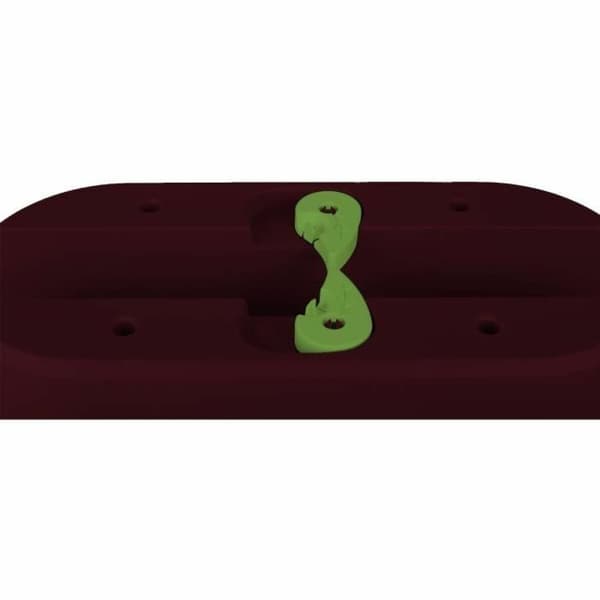 Kruka EDA Röd Plast Oval Modern