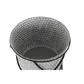 Miniatyrbillede 3 af 3: Grydesæt DKD Home Decor Sort Grå Metal Jern Firkantet 30 x 40 cm 37 x 37 x 82 cm (2 enheder)