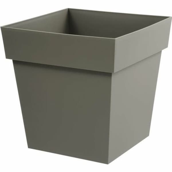 Urtepotte EDA Tuscan  Taupe polypropylen Firkantet 39 x 39 x 39 cm