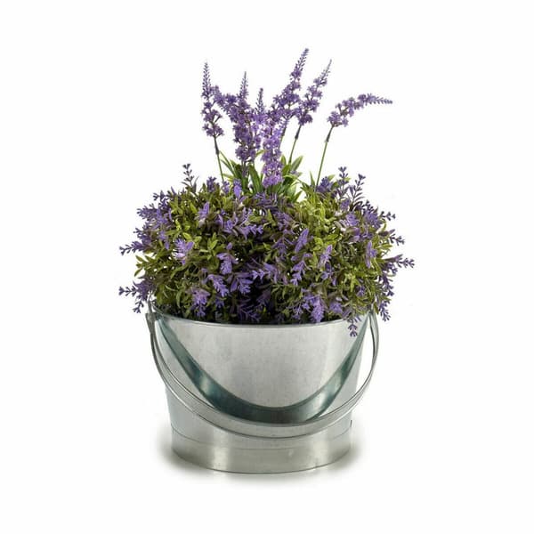 Urtepotte Ibergarden NAVI-AR-280 Sølvfarvet Zink Spand 25 x 30 x 26,5 cm (12 enheder)