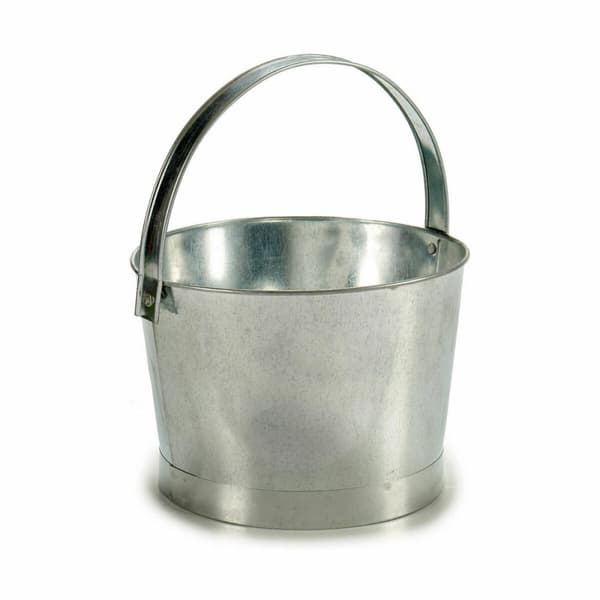 Urtepotte Ibergarden NAVI-AR-280 Sølvfarvet Zink Spand 25 x 30 x 26,5 cm (12 enheder)