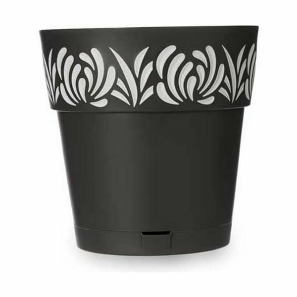 Selvvandende pot Stefanplast Gaia Antracit Plastik 29 x 29 x 29 cm (6 enheder)