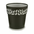Miniatyrbillede 2 af 3: Selvvandende pot Stefanplast Cloe Antracit Plastik 19 x 19 x 19 cm (12 enheder)