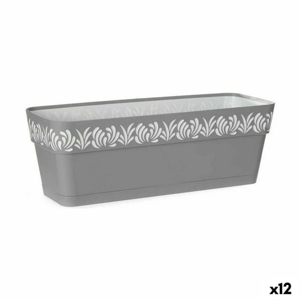 Gartner Stefanplast Gaia Grå Plastik 49,5 x 17 x 19 cm (12 enheder)