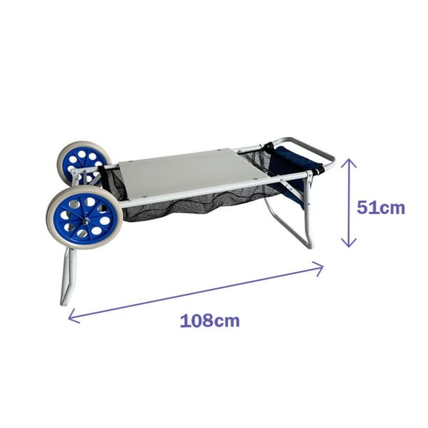 Multifunktionel vogn Marbueno Hvid PVC Stål Red 108 x 51 x 51 cm