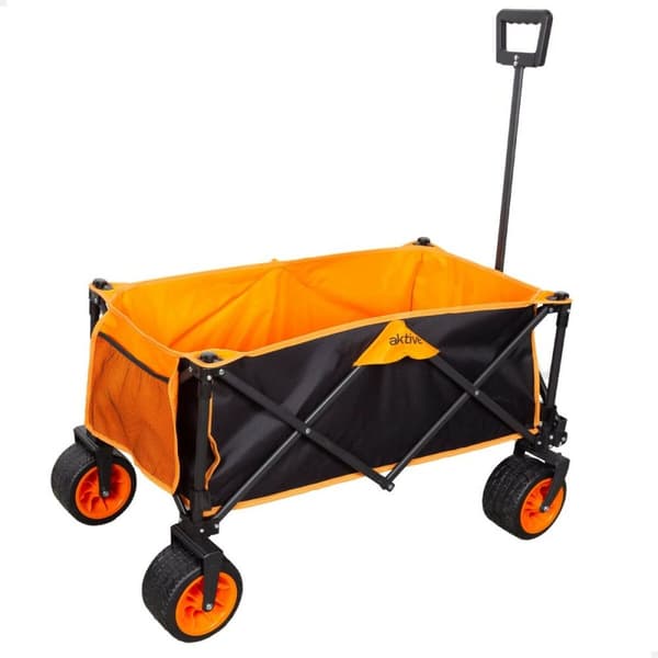 Multifunktionel vogn Aktive Orange Polyester PVC Stål 86 x 108 x 44 cm Foldbar Strand