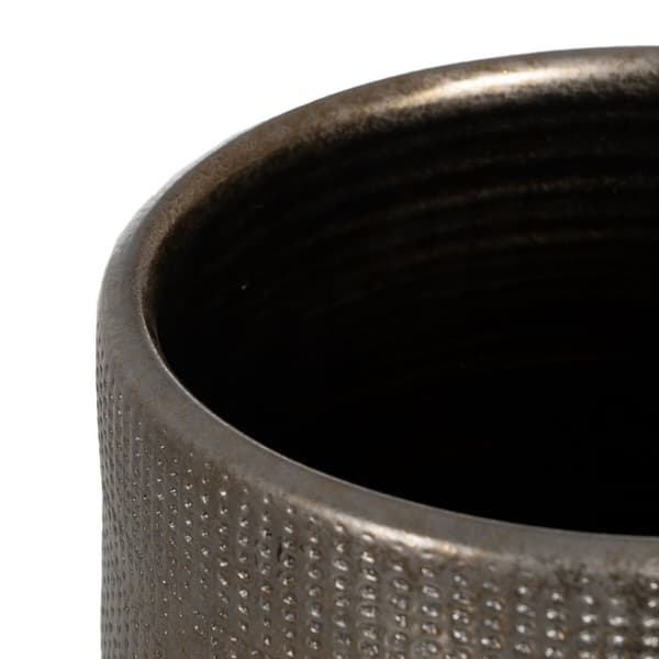 Urtepotte Metallic Keramik 31 x 31 x 51 cm