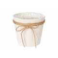 Miniatyrbillede 2 af 2: Urtepotte Ibergarden 86449 Hvid Brun Klæde Lasso 16 x 15 x 16 cm (24 enheder)