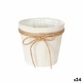 Miniatyrbillede 1 af 2: Urtepotte Ibergarden 86449 Hvid Brun Klæde Lasso 16 x 15 x 16 cm (24 enheder)