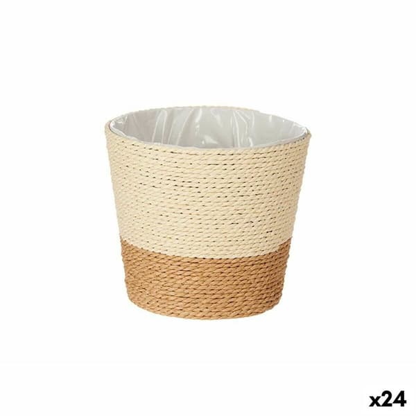 Urtepotte Ibergarden 86438 Brun Tov Plastik 16 x 14,5 x 16 cm (24 enheder)