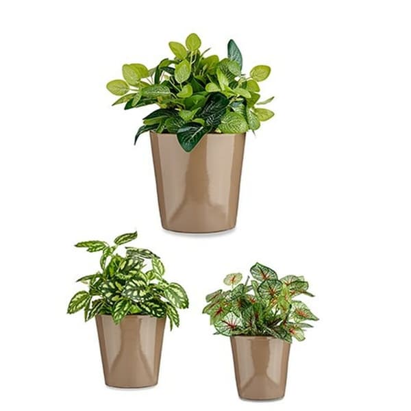 Krukset Ibergarden Cónica Ø 14 cm Ø 22 cm Ø 17 cm Plast 30 x 40 cm 3 Delar (3 Delar)