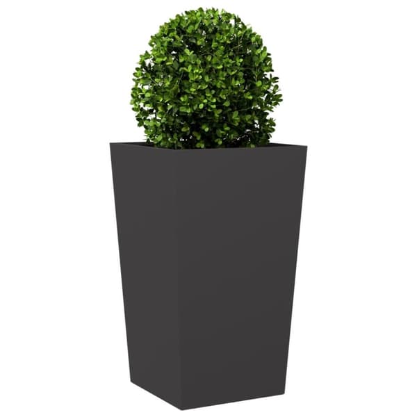 vidaXL Plantekasser 2 stk svart 45x45x75 cm stål