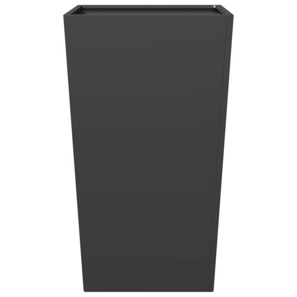 vidaXL Plantekasser 2 stk svart 45x45x75 cm stål