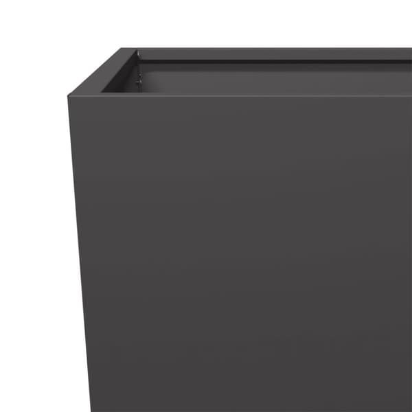 vidaXL Plantekasser 2 stk svart 45x45x75 cm stål