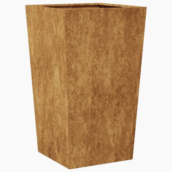 vidaXL Hageplanter 2 stk 45x45x75 cm oksidert stål