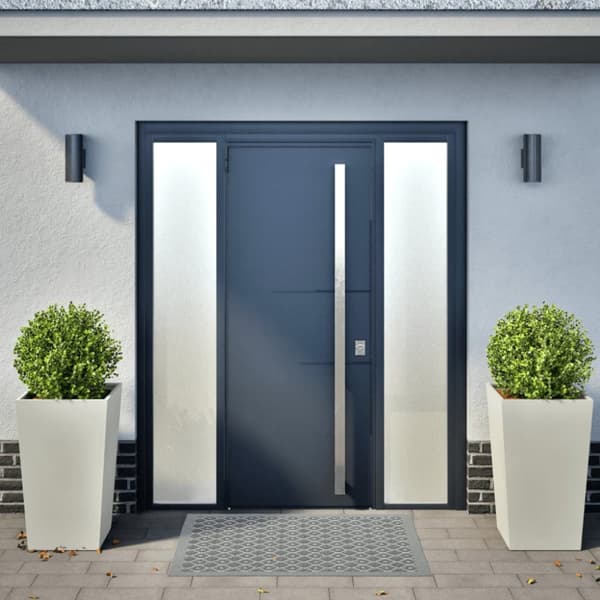 vidaXL Plantekasser 2 stk hvit 45x45x75 cm stål