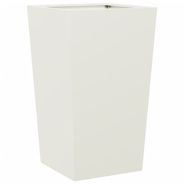 vidaXL Plantekasser 2 stk hvit 45x45x75 cm stål