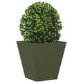 Miniatyrbilde 5 av 11: vidaXL Plantekasser 2 stk olivengrønn 30x30x30 cm stål