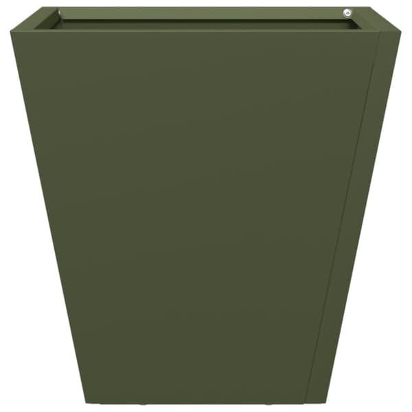 vidaXL Plantekasser 2 stk olivengrønn 30x30x30 cm stål