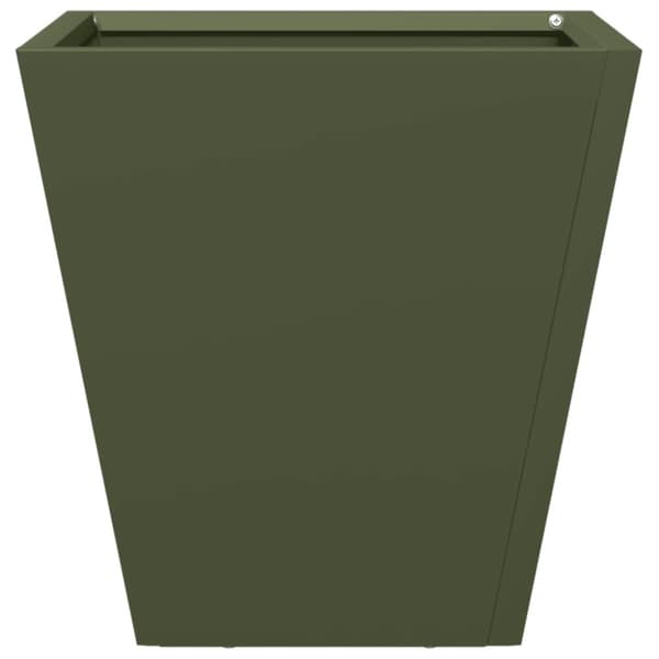 vidaXL Plantekasser 2 stk olivengrønn 30x30x30 cm stål