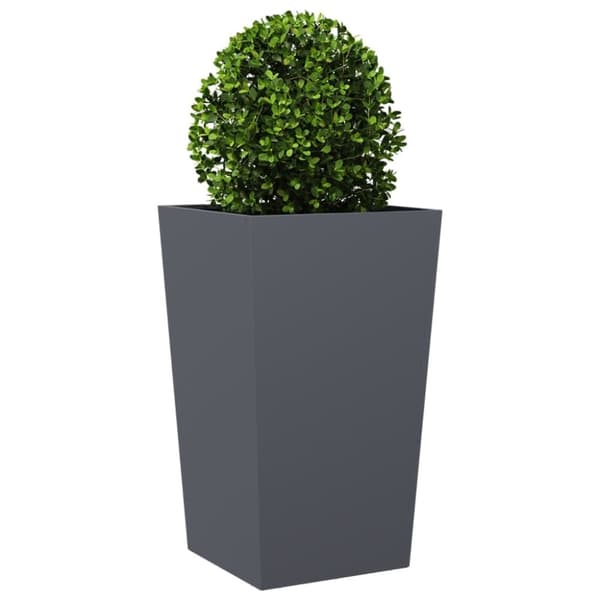 vidaXL Plantekasse antrasitt 45x45x75 cm stål