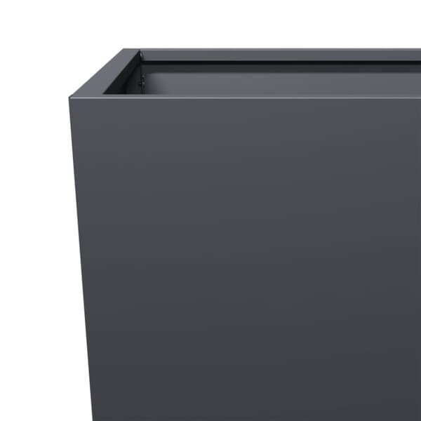 vidaXL Plantekasse antrasitt 45x45x75 cm stål