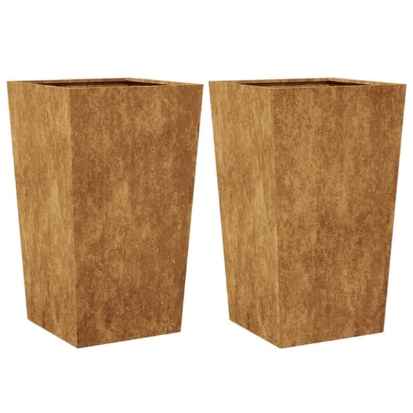 vidaXL Puutarhanistutuskoneet 2 kpl 45x45x75 cm Säänkestävä teräs