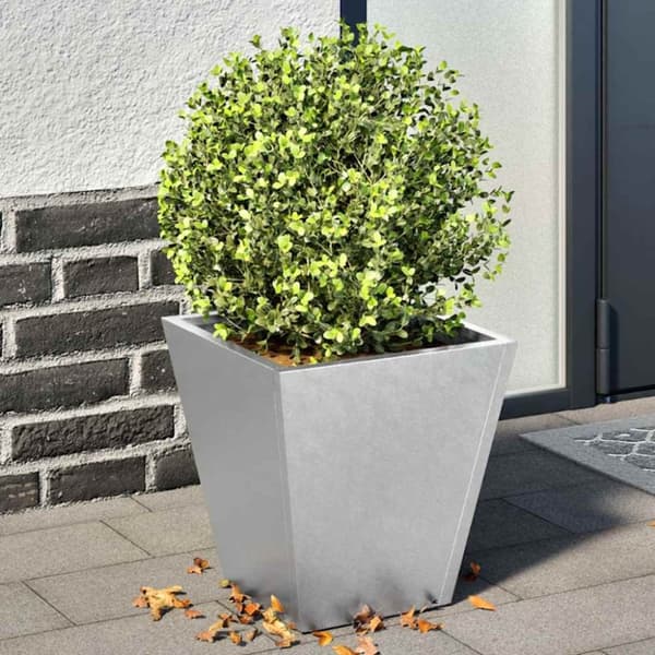 vidaXL plantekrukker 2 stk. 30x30x30 cm galvaniseret stål