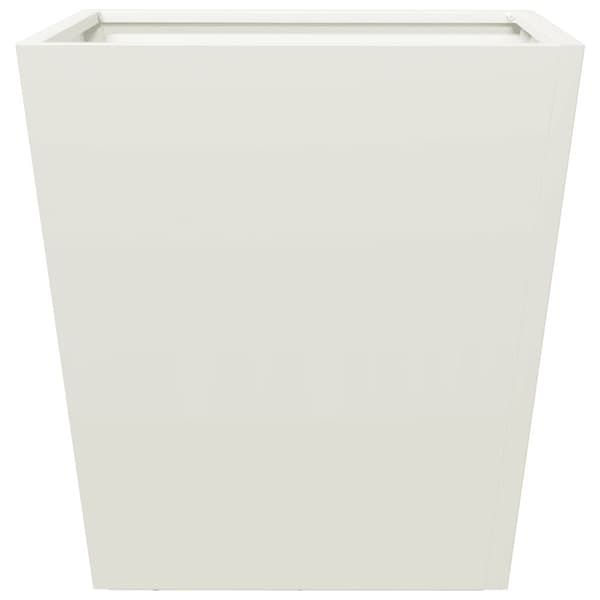 vidaXL Plantekasser hvit 40x40x40 cm stål
