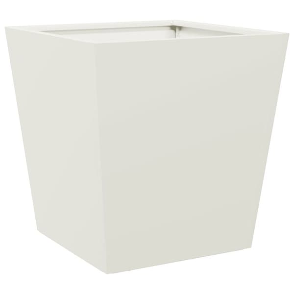 vidaXL Plantekasser hvit 40x40x40 cm stål