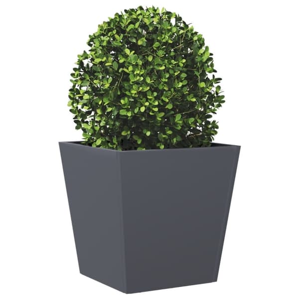vidaXL plantekrukke 40x40x40 cm stål antracitgrå