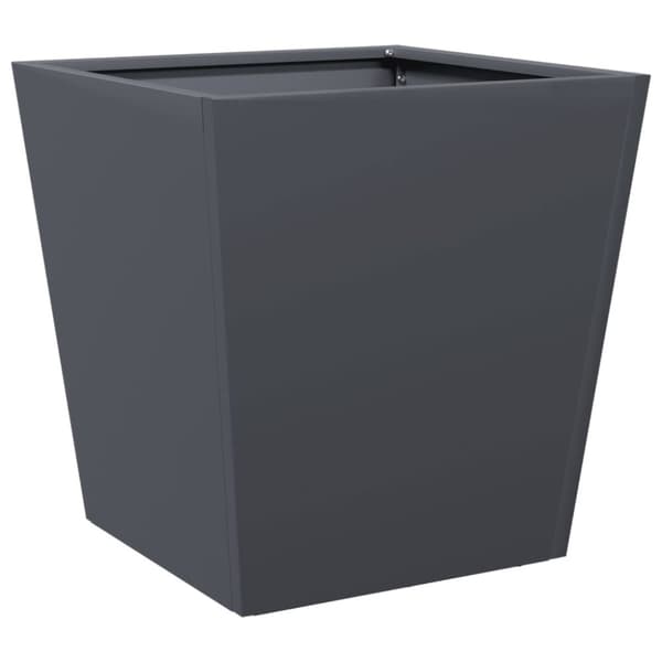 vidaXL plantekrukke 40x40x40 cm stål antracitgrå
