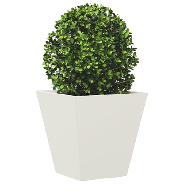 vidaXL plantekasser 2 stk. 30x30x30 cm stål hvid