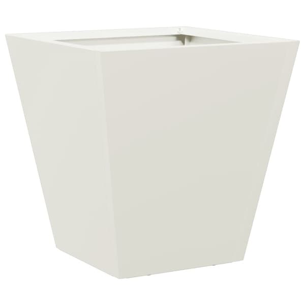 vidaXL plantekasser 2 stk. 30x30x30 cm stål hvid