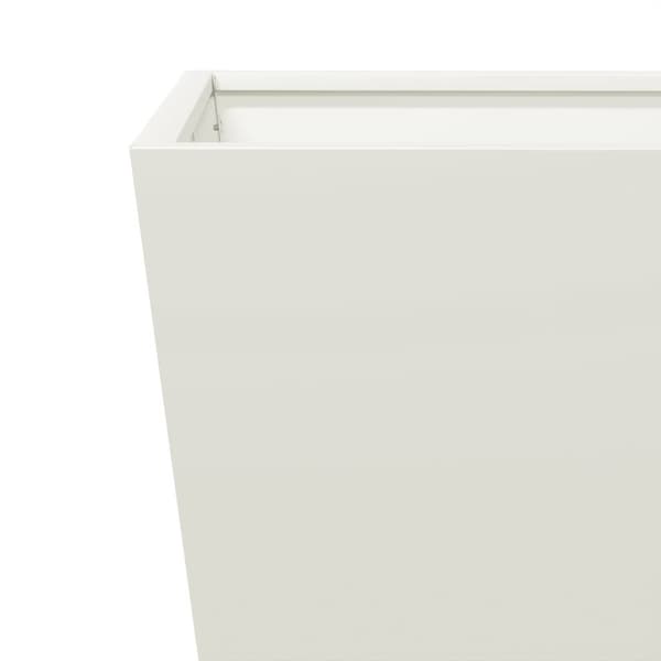 vidaXL plantekasser 2 stk. 30x30x30 cm stål hvid