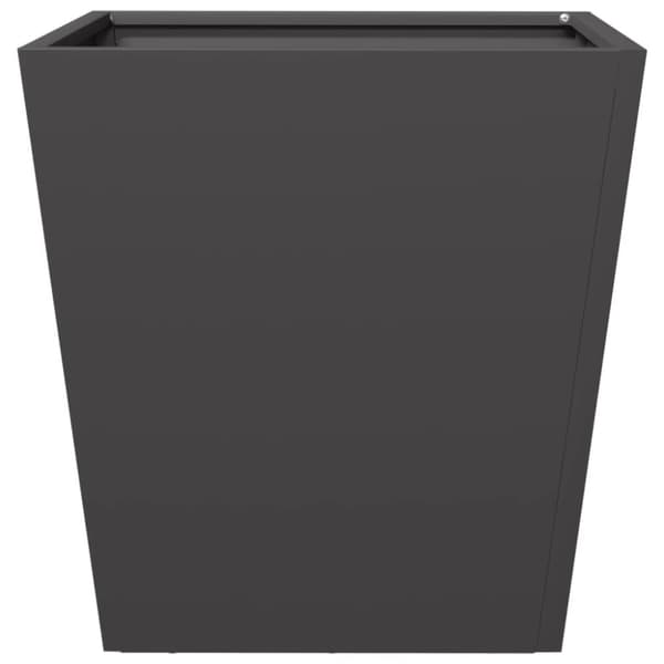 vidaXL Puutarhakukkalaatikot 2 kpl musta 40x40x40 cm teräs