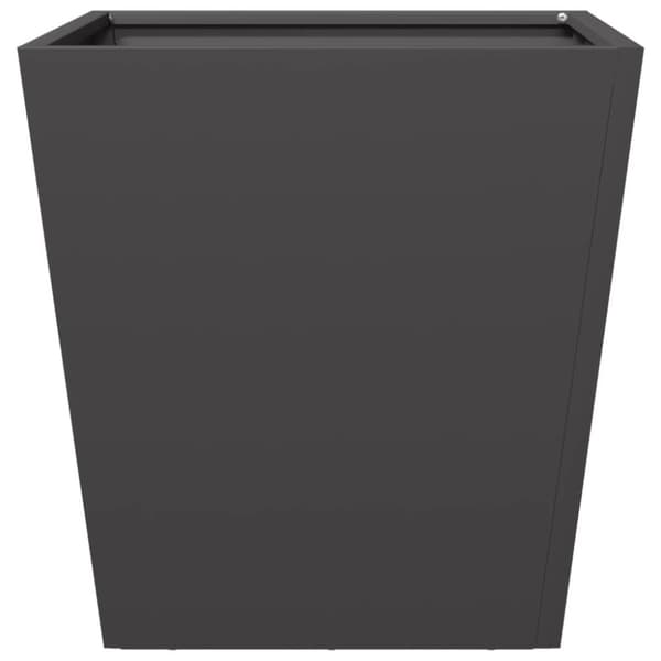vidaXL Puutarhakukkalaatikot 2 kpl musta 40x40x40 cm teräs