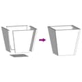 Pikkukuva 11 / 11: vidaXL Puutarhakukkalaatikot 2 kpl musta 30x30x30 cm teräs