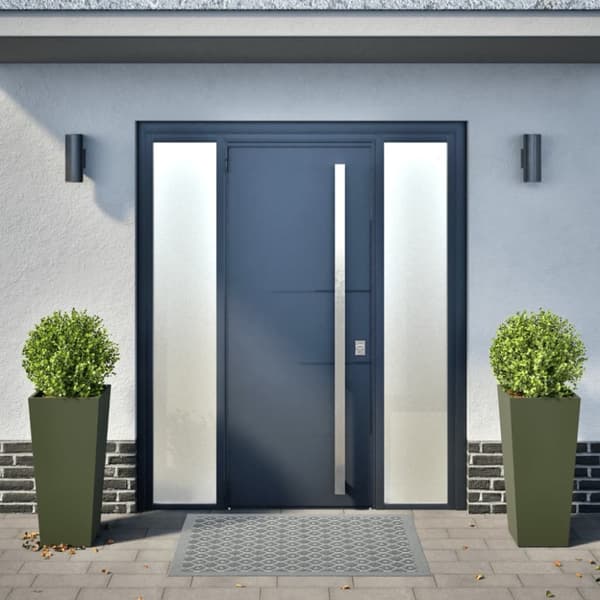 vidaXL Plantekasser 2 stk olivengrønn 35x35x75 cm stål