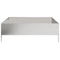 Miniatyrbilde 5 av 11: vidaXL Høybed 100x100x33,5 cm rustfritt stål