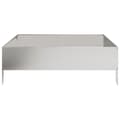 Miniatyrbilde 6 av 11: vidaXL Høybed 100x100x33,5 cm rustfritt stål